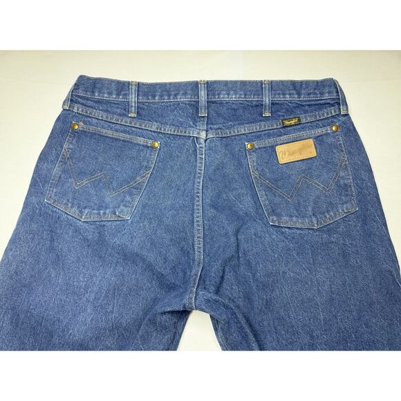 Wrangler 13MWZ Men's Regular Fit Straight Leg Western Blue Jeans - Size 40x33.5 - Picture 4 of 6